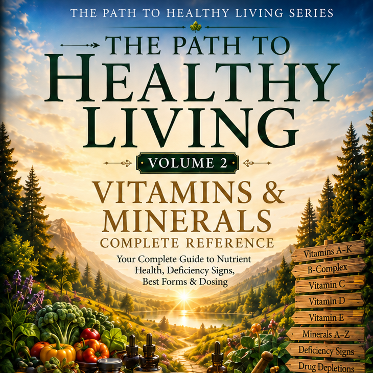This Book explains with charts and grafts what the Vitamins and minerals are needed for in our bodies and what happens if we fall short